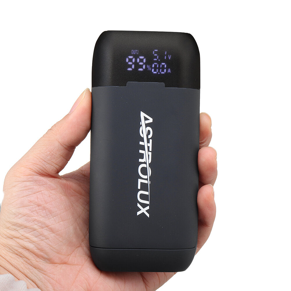 Astrolux® PD2 Type-C 18 W QC3.0 PD3.0 Schnellladung USB Batterie Ladegerät Taschenlampe RC-Telefon Power Bank Intelligent Batterie Case Box für Li-Ion 21700/20700/18650