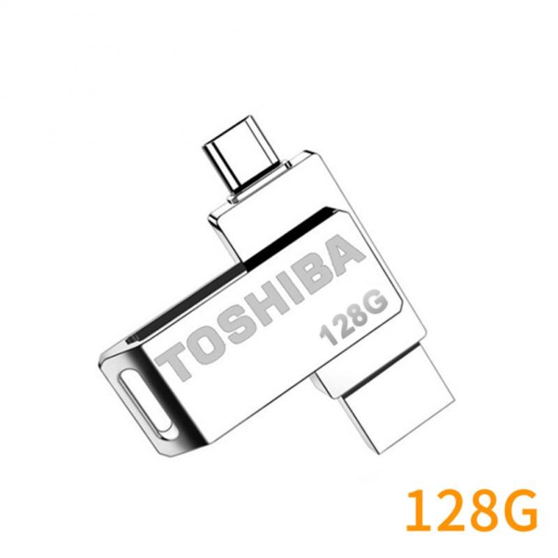 محرك فلاش USB 2 في 1 OTG معدن 128GB USB ذاكرة عصا مايكرو USB مزدوج USB ذاكرة فلاش محرك USB فلاش القرص USB حملة القلم